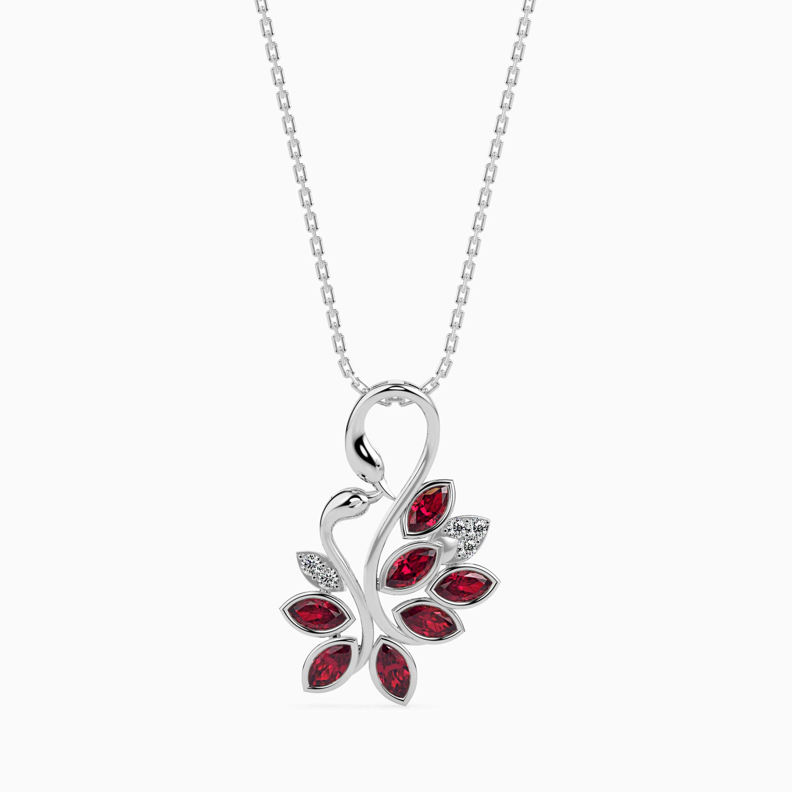 Crimson Swan Pendant