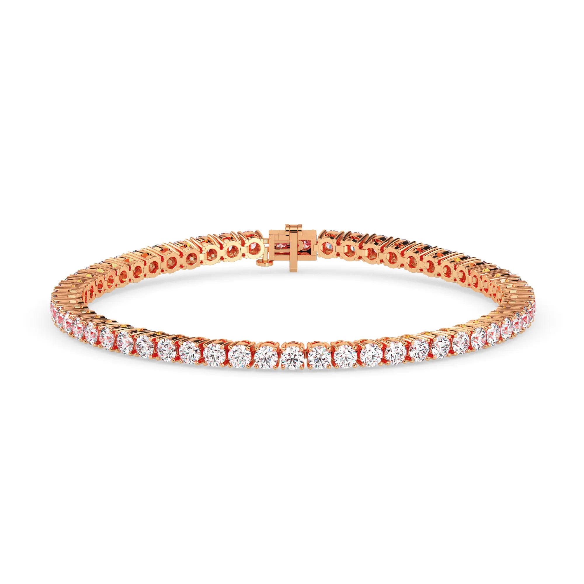 Lumi Tennis Bracelet In Rose Gold
